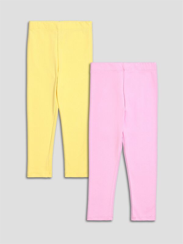 LCW Kids Basic Girls' Leggings 2 Pack