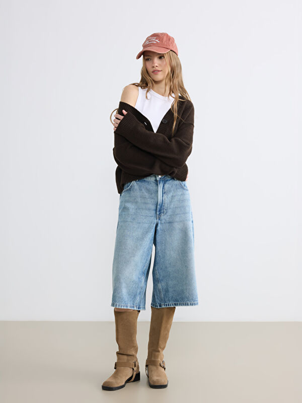 XSIDE Bermuda Fit Women's Jean Shorts