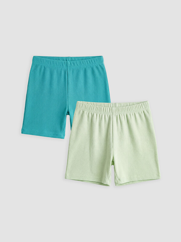 LCW baby Elastic Waist Baby Boys' Shorts 2 Pack