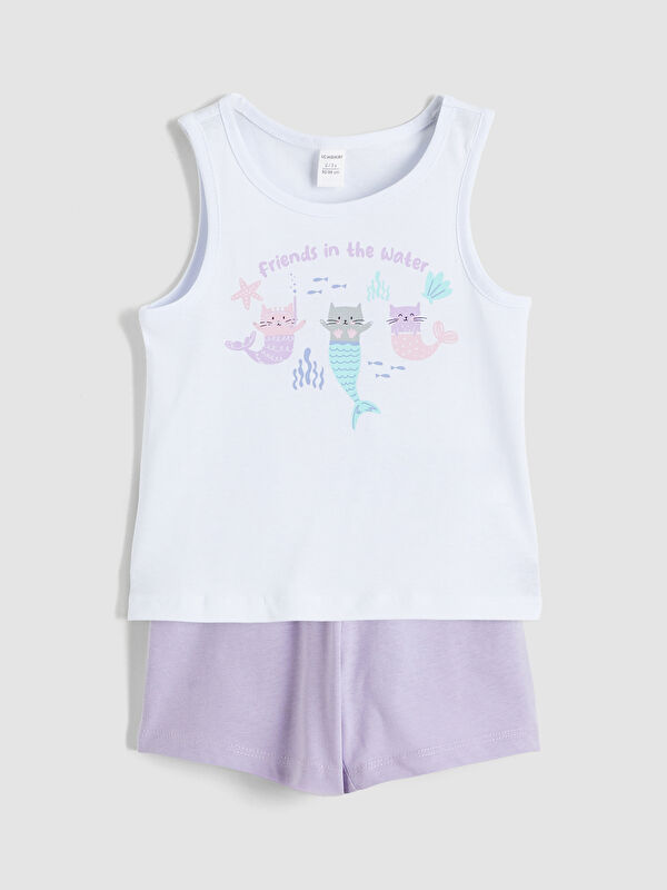 LC WAIKIKI Baskılı Kız Çocuk Pijama Takım