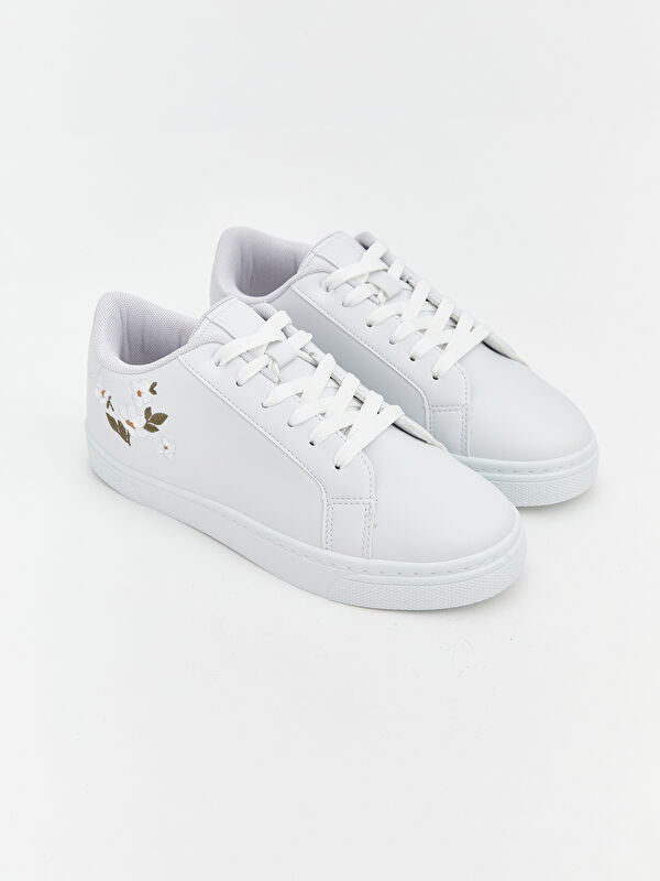 Bağcıklı Kadın Sneaker - Görsel 2