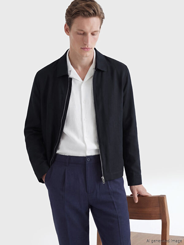 SOUTHBLUE Shirt Collar Men's Jacket