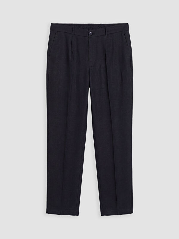 SOUTHBLUE Regular Fit %100 Keten Erkek Pileli Pantolon
