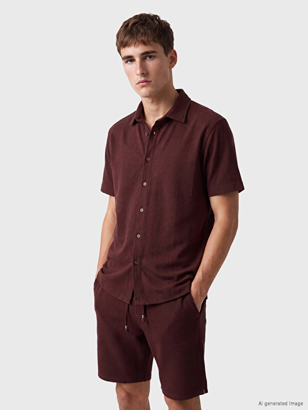 LCW Vision Standard Fit Men's Textured Shirt