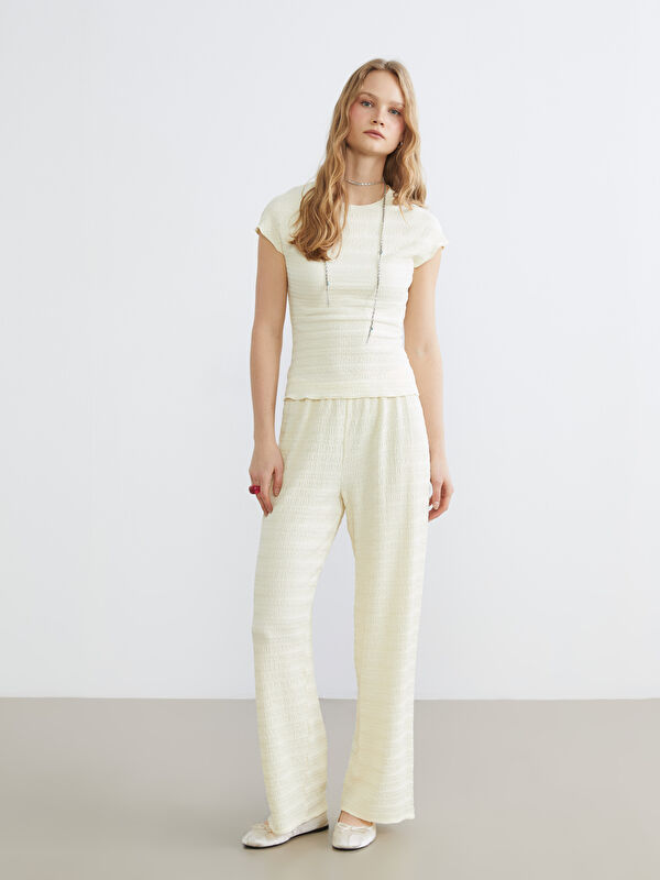 XSIDE Woman YELLOW Trousers