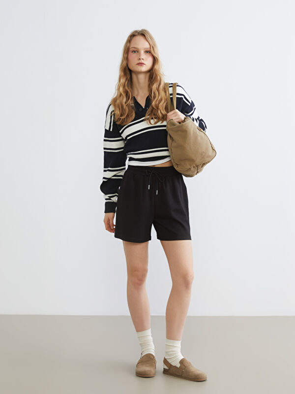 XSIDE Elastische Taille Soft Touch Damen Shorts