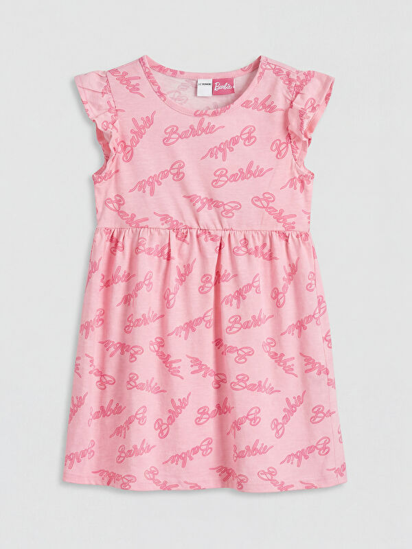 LCW Kids Barbie Printed Girls' Jersey Dress