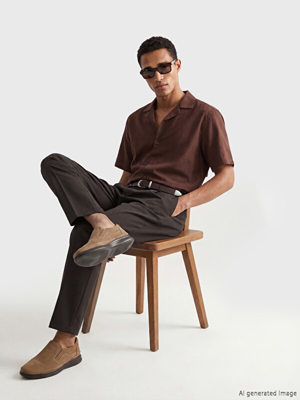LCW Vision Relaxed Fit Pleated Men's Dress Trousers