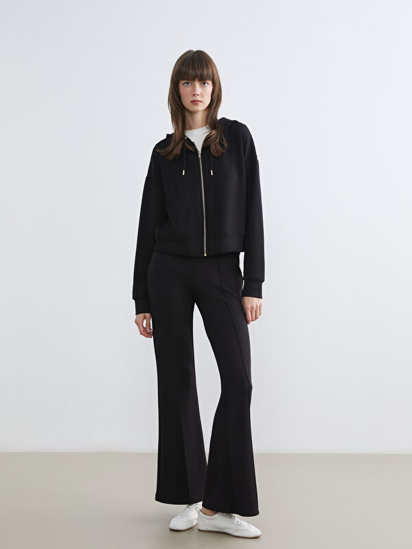 LCW Vision High-Waisted Flare Trousers