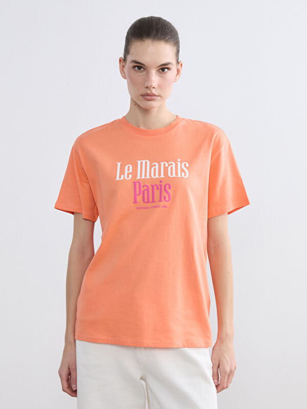 LCW Vision Paris Print Women's Crew Neck T-Shirt