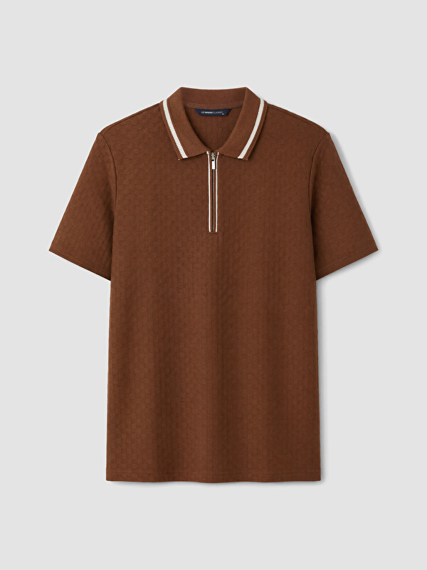 LCWAIKIKI Classic Polo Yaka Dokulu Erkek Tişört