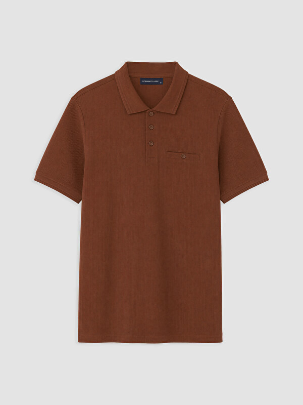 LCWAIKIKI Classic Standart Fit Polo Yaka Strüktürlü Erkek Tişört