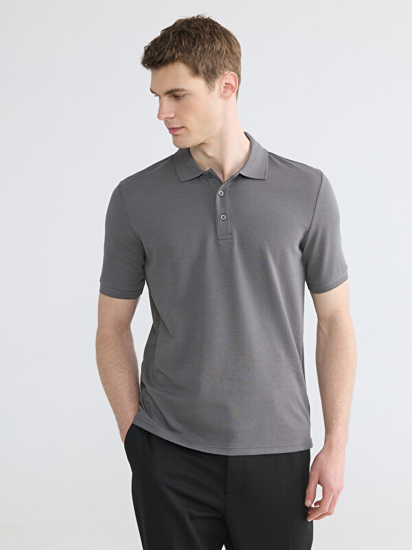 LCWAIKIKI Classic Polo Yaka Dokulu Erkek Tişört
