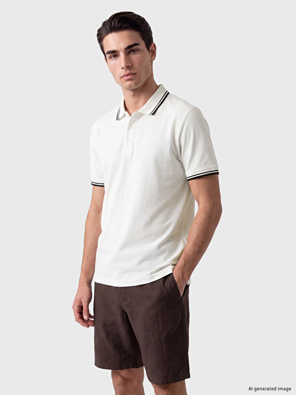 LCWAIKIKI Classic Polo Collar Textured Men's T-Shirt