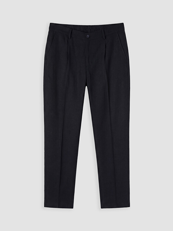 SOUTHBLUE Regular Fit Keten Karışımlı Erkek Pileli Pantolon