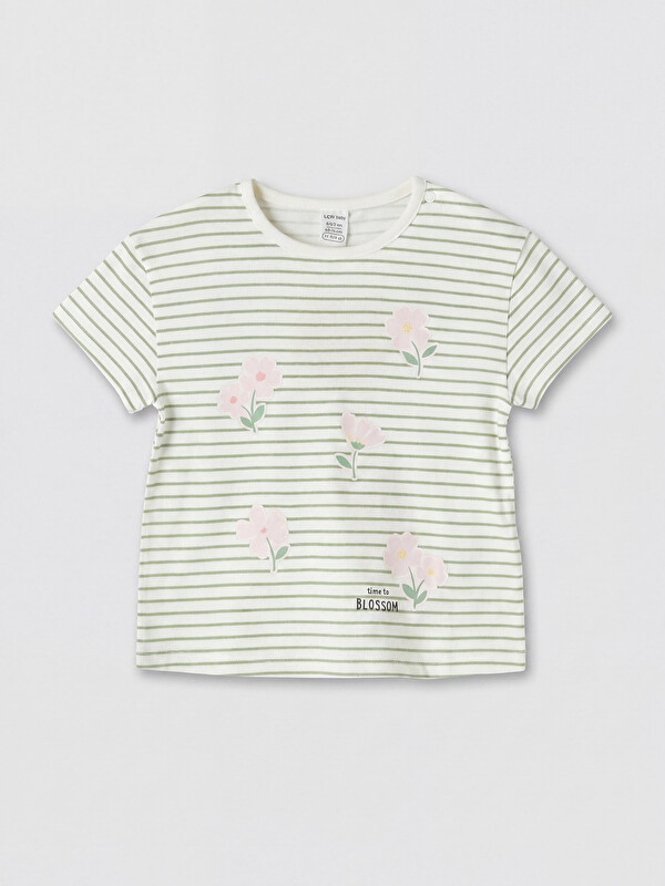 LCW baby Kız Bebek Fırfırlı Tişört