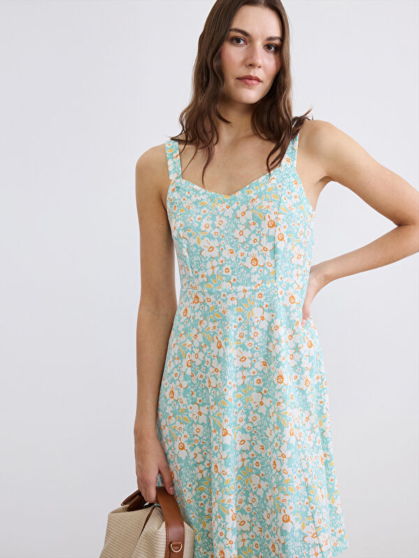 LCW Comfort Woman Green Dress