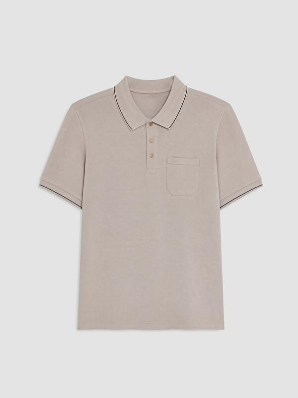 LCWAIKIKI Classic Polo Yaka Dokulu Erkek Tişört