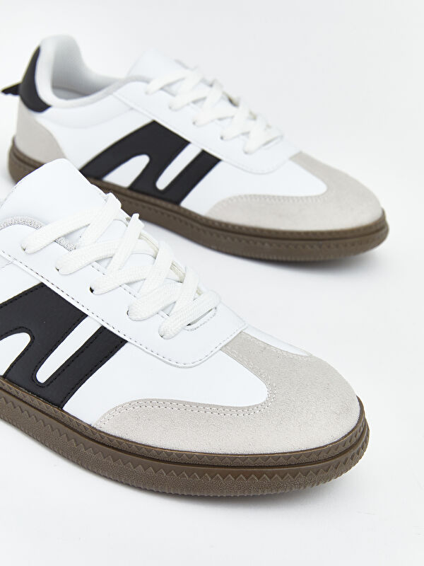 Lcw Steps Beyaz Lcw Steps Deri Görünümlü Kız Çocuk Spor Ayakkabı