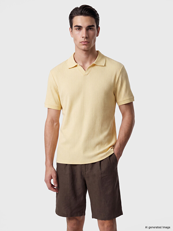 LCW Vision Polo Collar Men's T-Shirt