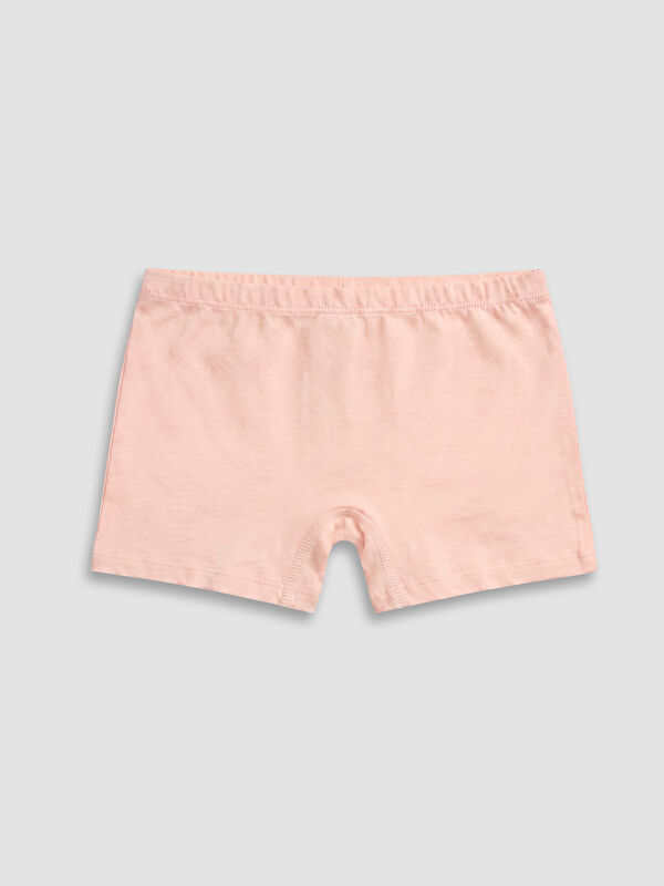 LCW Kids Pamuklu Baskılı Kız Çocuk Boxer