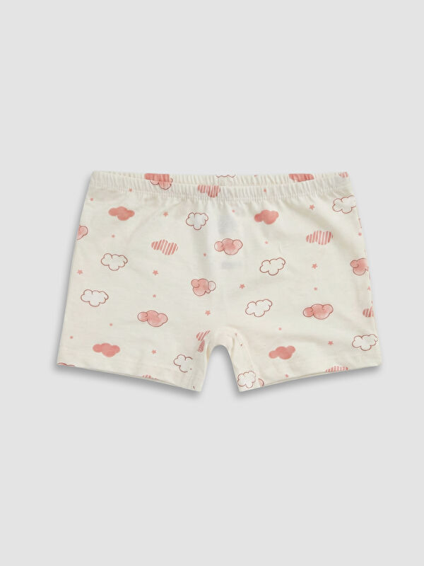 LCW Kids Pamuklu Baskılı Kız Çocuk Boxer