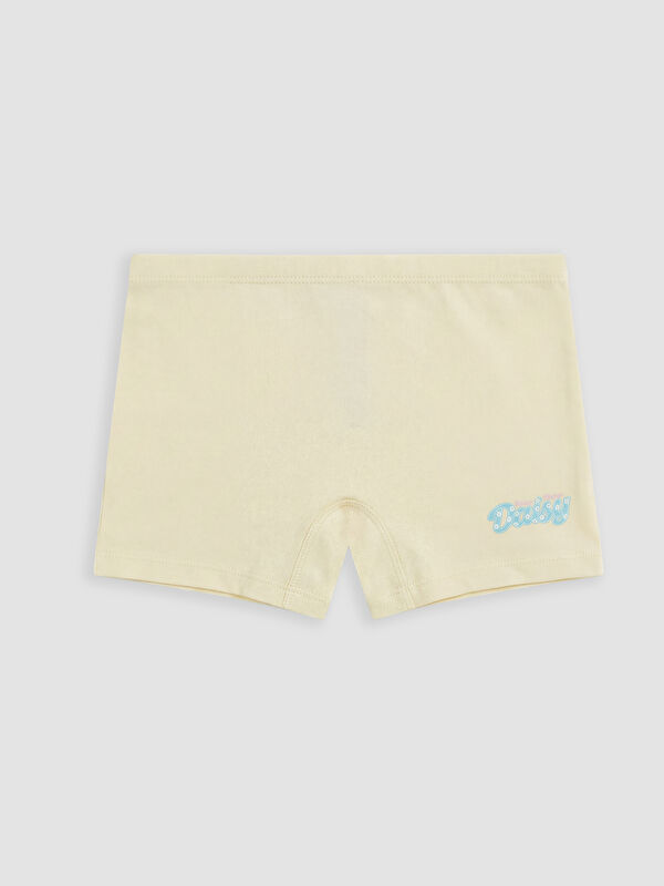 LCW Kids Yazı Baskılı Kız Çocuk Boxer