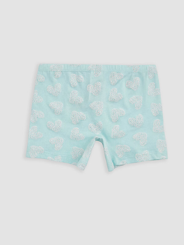 LCW Kids Kalp Desenli Kız Çocuk Boxer