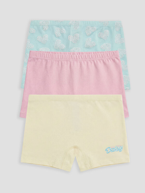 LCW Kids Kız Çocuk 3'lü Boxer