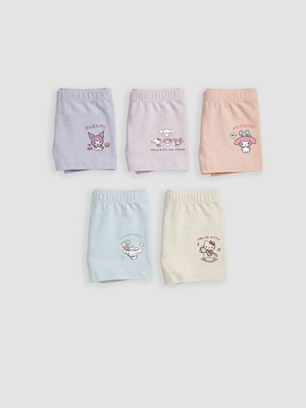 LCW Kids بۆکسەری چاپکراوی کچان Hello Kitty 5 پاکەت