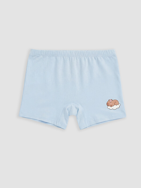 LCW Kids Baskılı Kız Çocuk Boxer