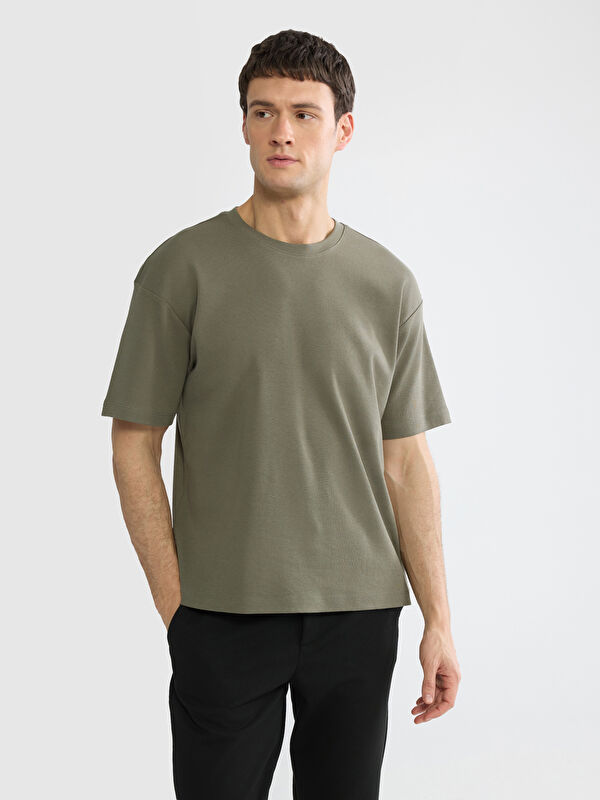 LCW Vision %100 мақта loose fit basic soft touch футболка