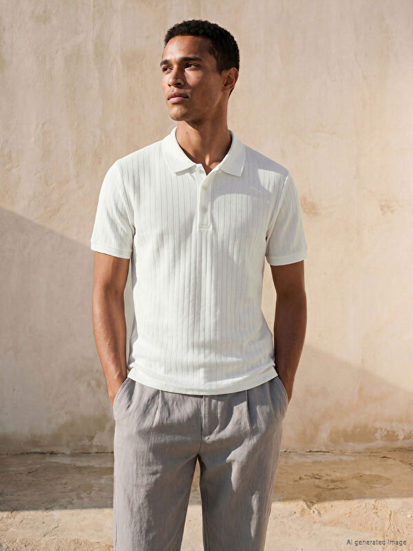 LCW Vision Polo Yaka Pike Erkek Tişört