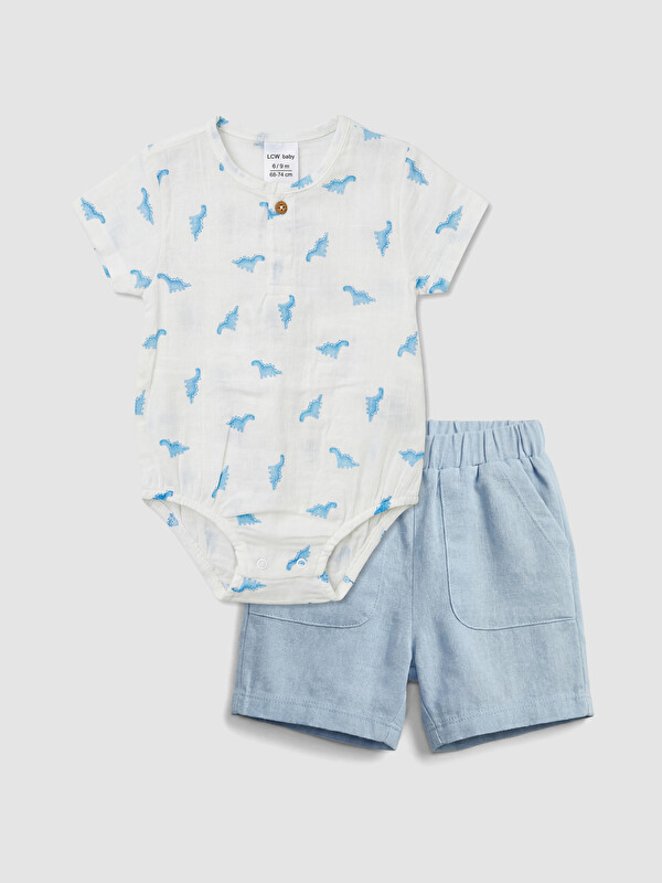 LCW baby Печатный боди и шорты для малышей мальчиков