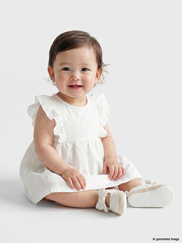 LCW baby Ruffled Baby Girls' Dress