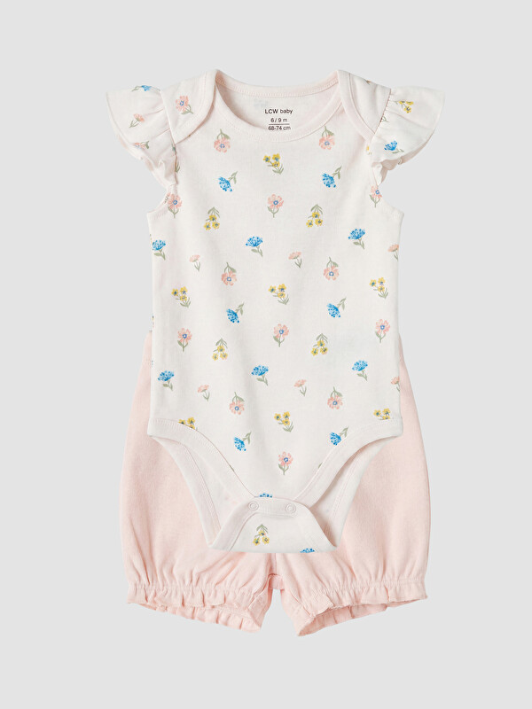 LCW baby Body et Short Bébé Fille à Motif Floral