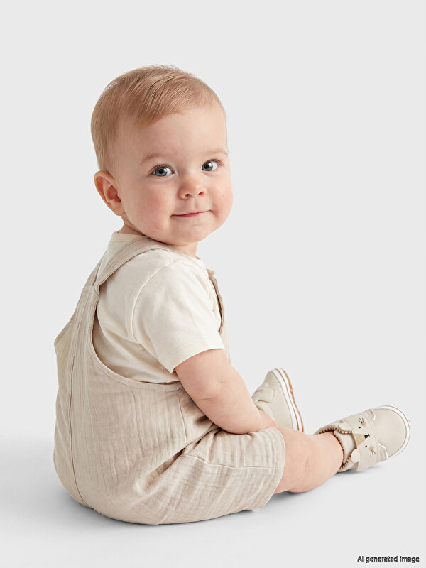 LCW baby Bebi dečaci muslin tregerice i komplet majica kratkih rukava