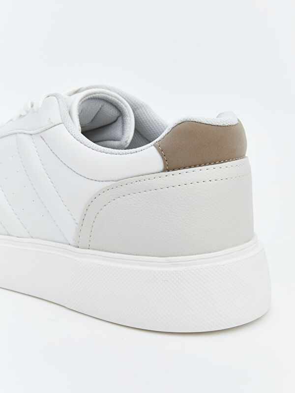 Lcw Steps Beyaz Lcw Steps Deri Görünümlü Erkek Spor Ayakkabı