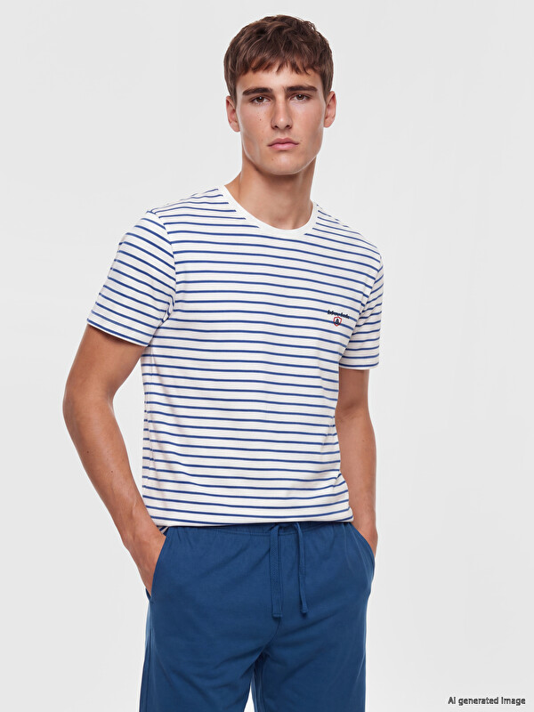 LC WAIKIKI Regular Fit Striped Men's Pyjamas Set