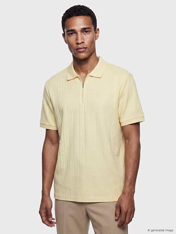 LCW Vision Polo Yaka Erkek Penye Tişört