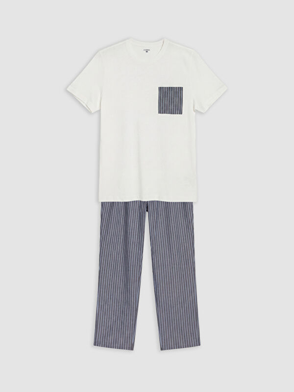 LC WAIKIKI Regular Fit Çizgili Erkek Pijama Takımı