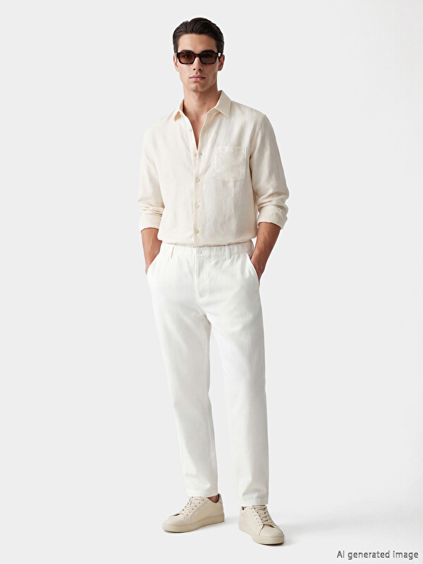 SOUTHBLUE Regular Fit Textured Men's Trousers
