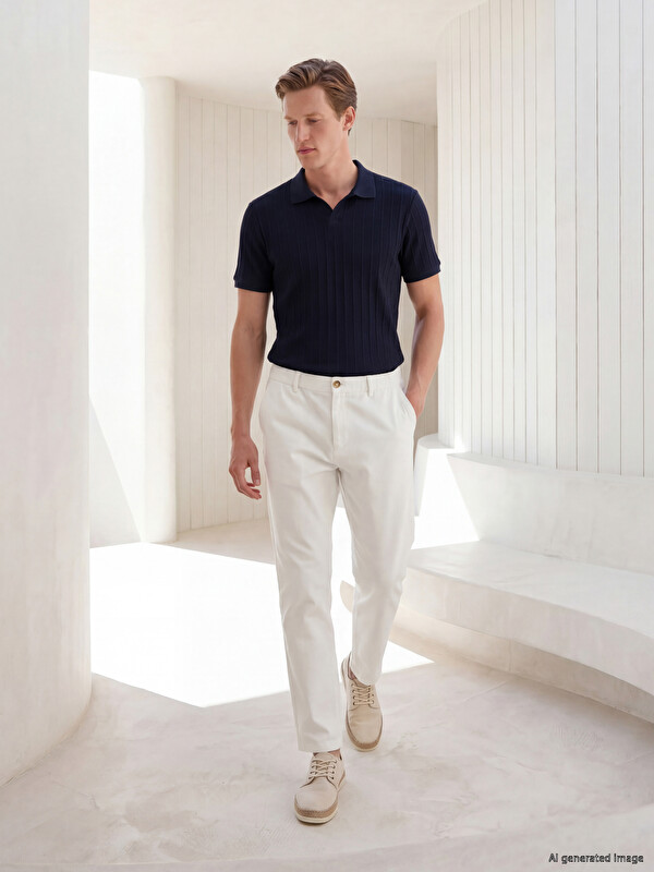 SOUTHBLUE Regular Fit Dokulu Erkek Pantolon