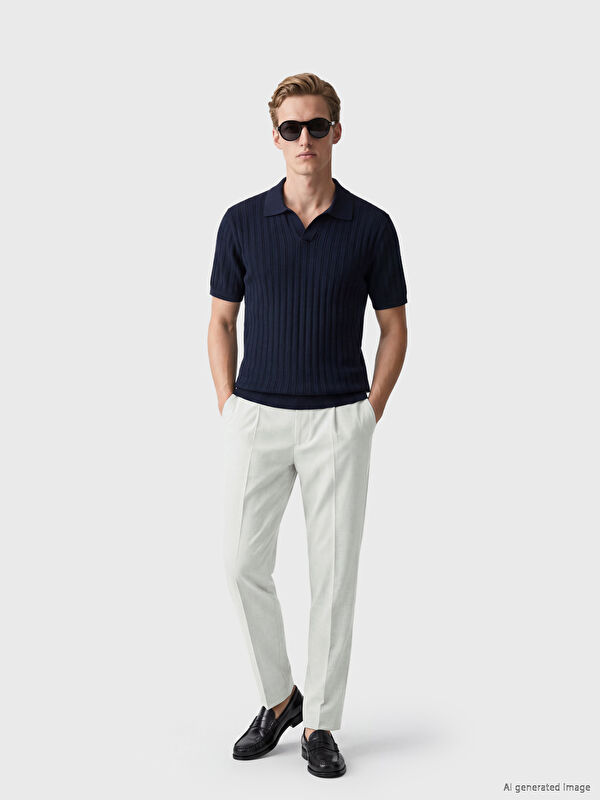 SOUTHBLUE Regular Fit Erkek Pileli Kumaş Pantolon