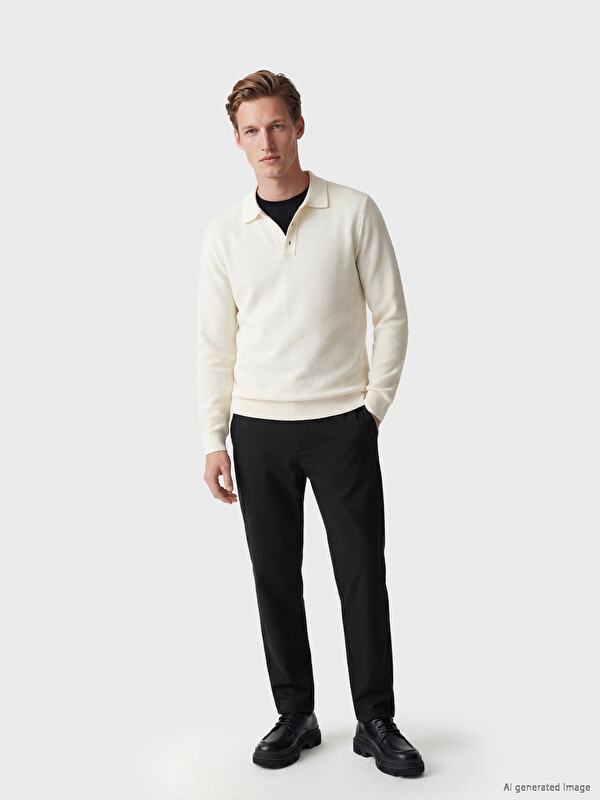 SOUTHBLUE түзу пішімді габардин ерлер шалбары