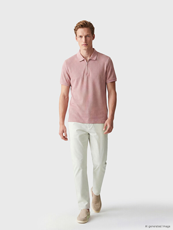 SOUTHBLUE Regular Fit Dobby Men's Trousers