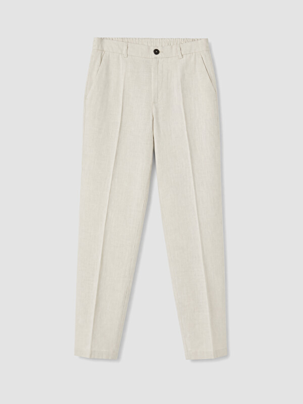 SOUTHBLUE Regular Fit Keten Görünümlü Erkek Pantolon