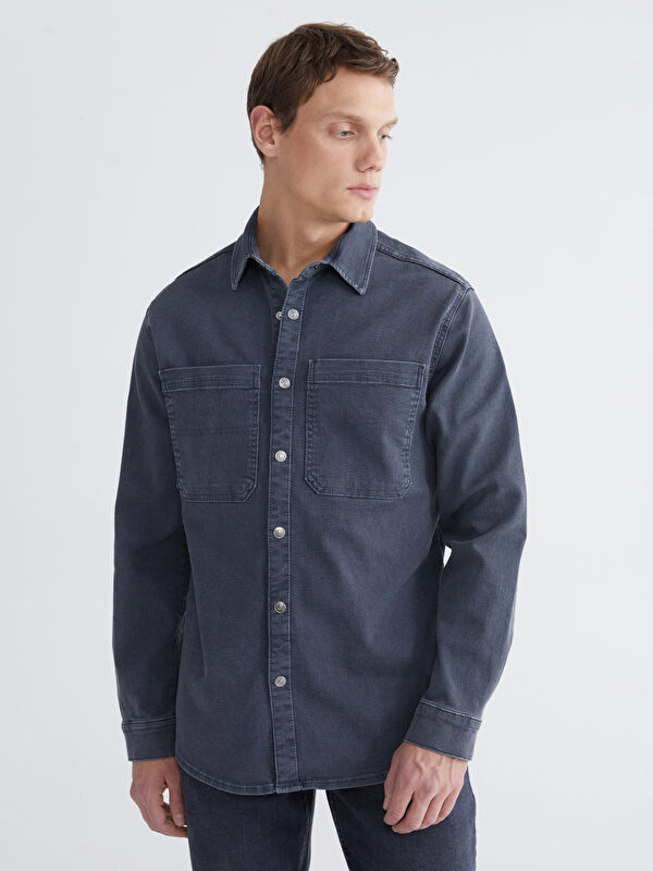 LCW Jeans Rahat Kalıp Erkek Jean Gömlek