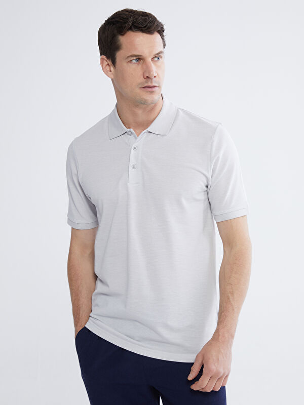 LCWAIKIKI Classic Polo Collar Striped Men's T-Shirt