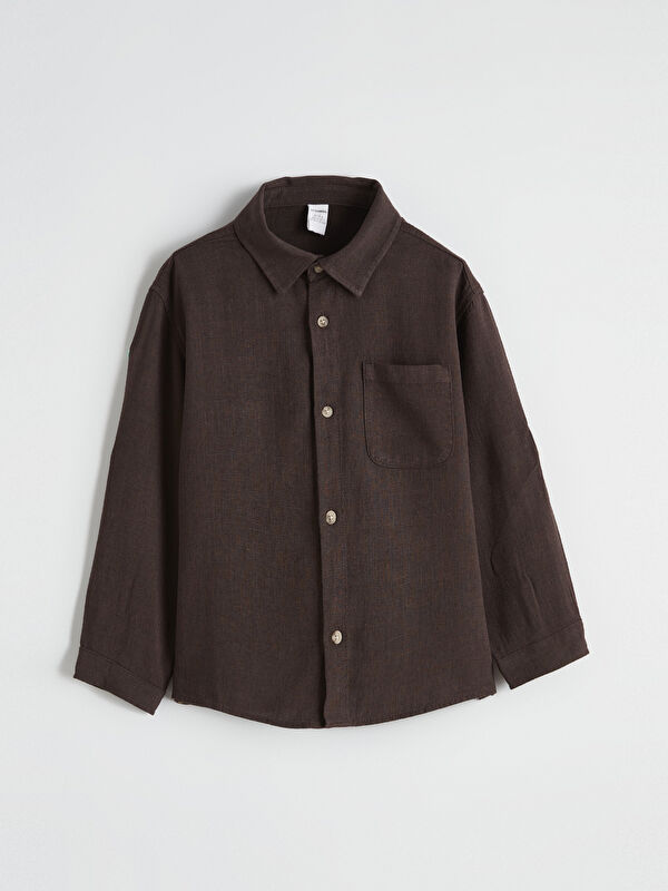 LCW Kids Standard Fit Boys' Linen Shirt